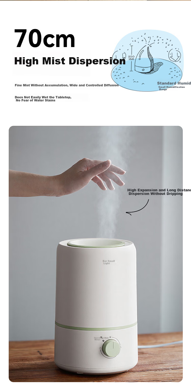 Bear Home Bedroom Humidifier Baby Quiet Antibacterial Air Humidifier Mini Desktop Air Conditioner Humidifier JSQ-D30W1 5