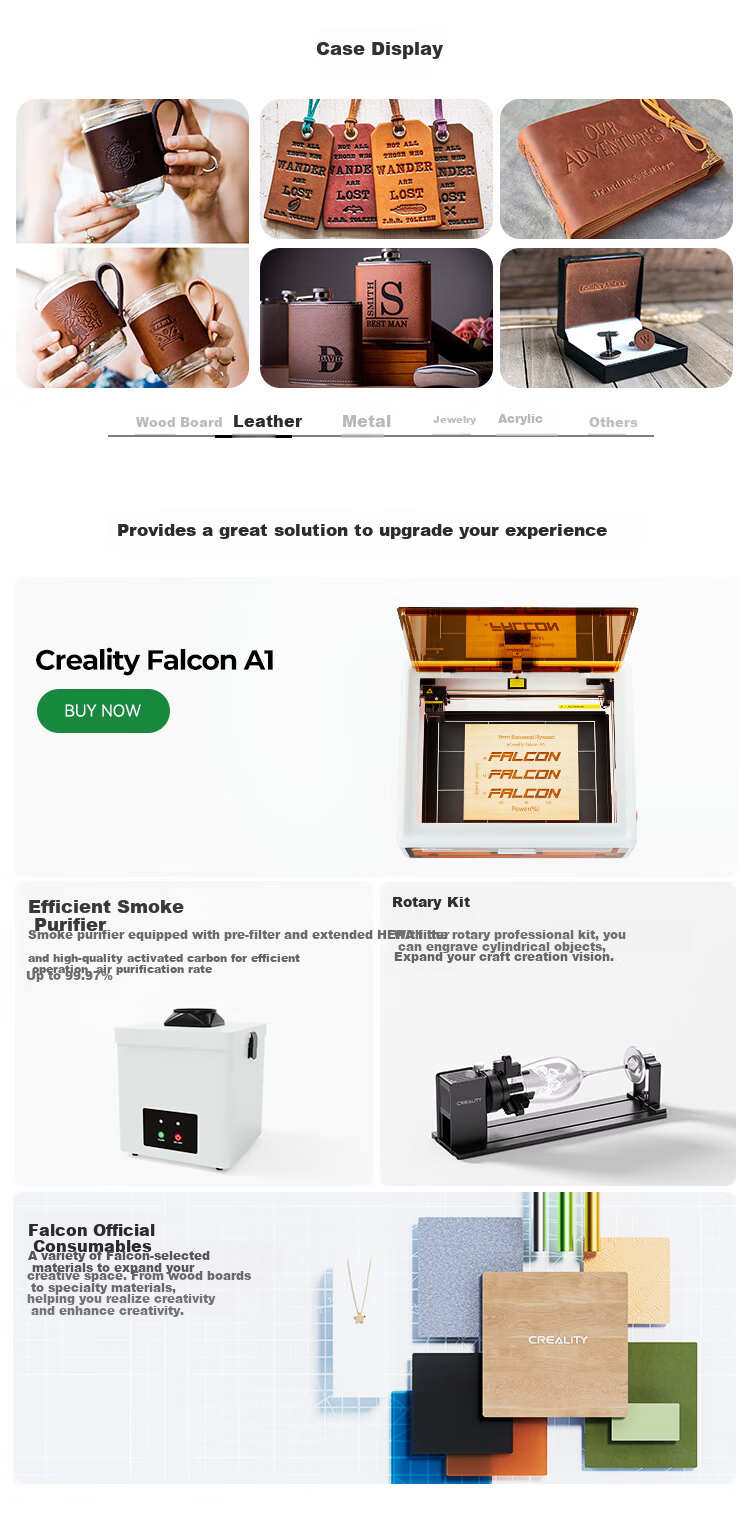 Creality 3D A1 Laser Engraving Machine Small Handheld Marking Coding Carving Device Fully Automatic 3D Printer 15