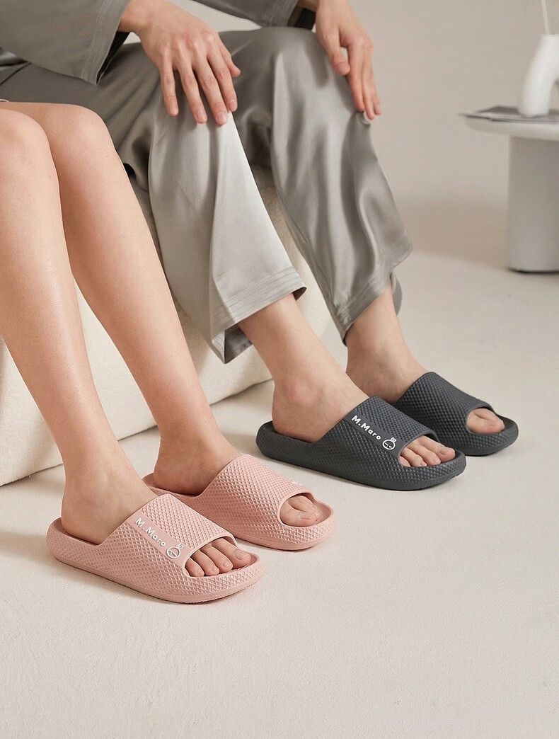 MashiMaro EVA Casual Unisex Slippers Couple Home Bathroom Shower Soft Sole Slippers 2