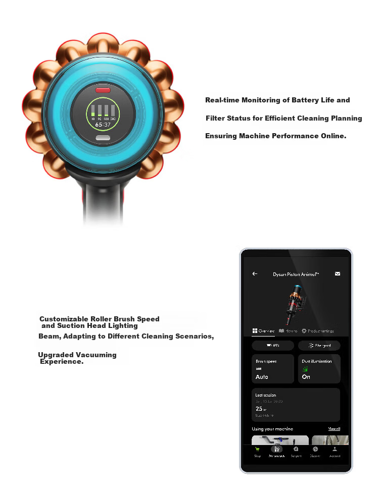 Dyson V16 Piston Animal Cordless Vacuum Cleaner Handheld Wireless Mite Removal Pet Home Use 12