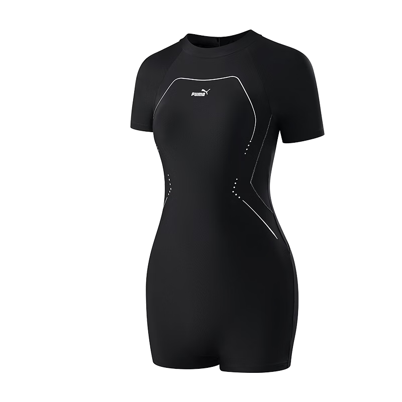 PUMA Women's One-Piece Swimsuit UV Protection Slimming Tankini Swimwear for Pool and Spa