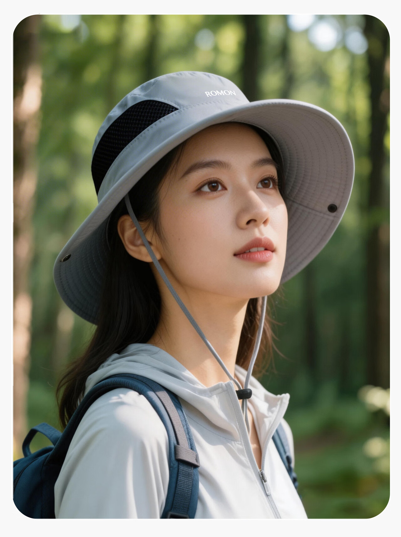 Romon Men's Fisherman Hat Sun Protection Quick-Dry Breathable Sunshade Outdoor Travel Mountaineering Fishing UV Protection Sun Hat for Women 17