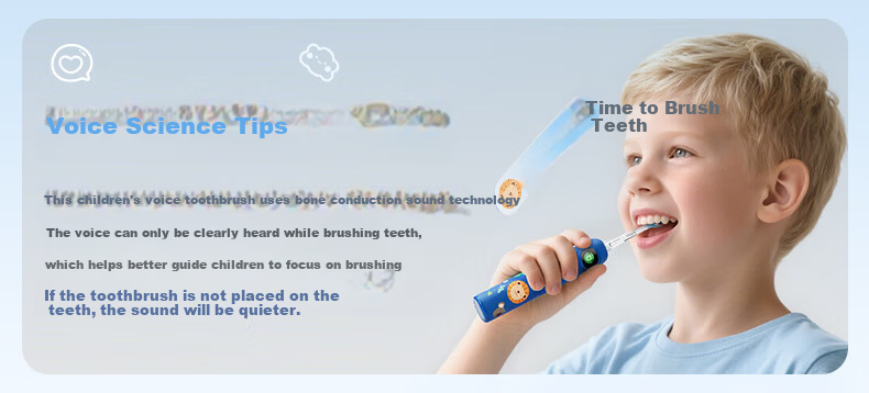 ApiYoo A9pro Upgraded Kids Electric Toothbrush Smart Real-Time Voice Reminder Soft Bristles Gum Care for Children Ages 3-6-15 Boys and Girls Children's Festival Birthday Gift 1