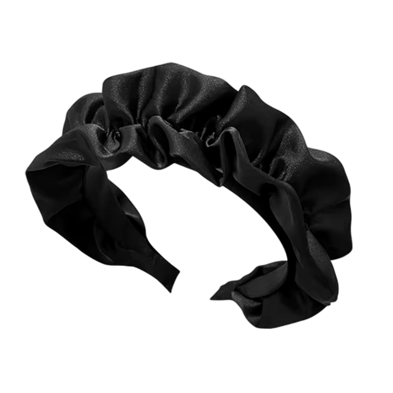 BAISHANGYITE Heightening Top Wrinkle Headband Women's Wide Edge Face Slimming Fashion Hairband 2026 New Style