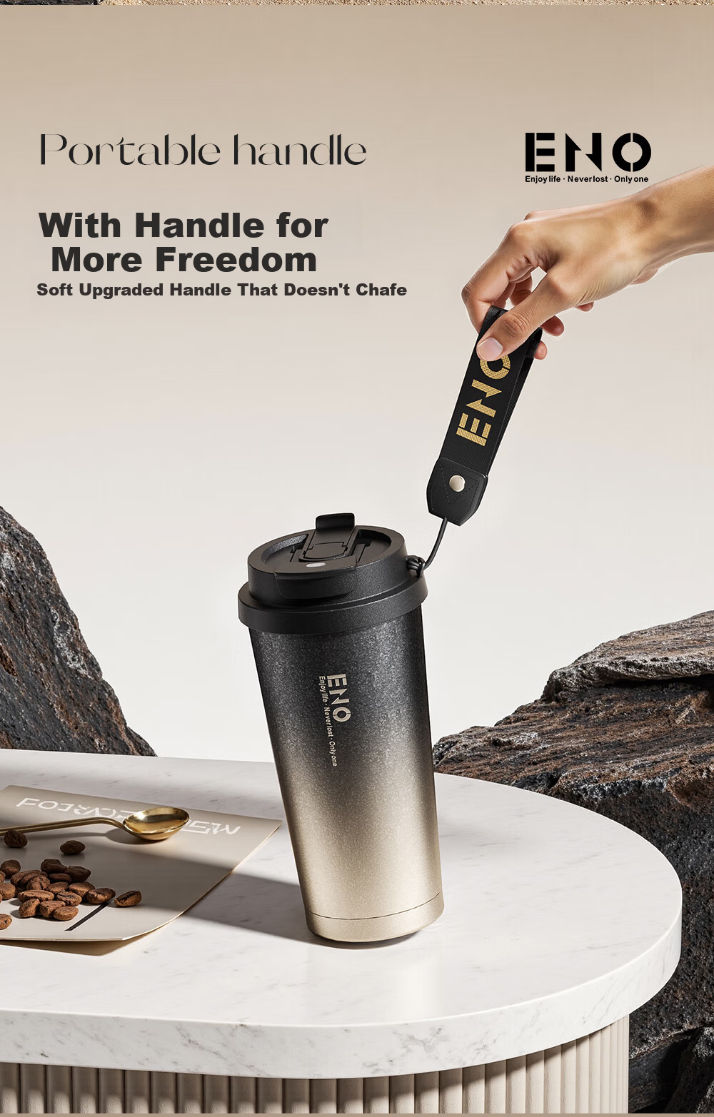 Eno Coffee Insulated Tumbler Men's Portable High-End Travel Water Bottle 2025 New Model 8