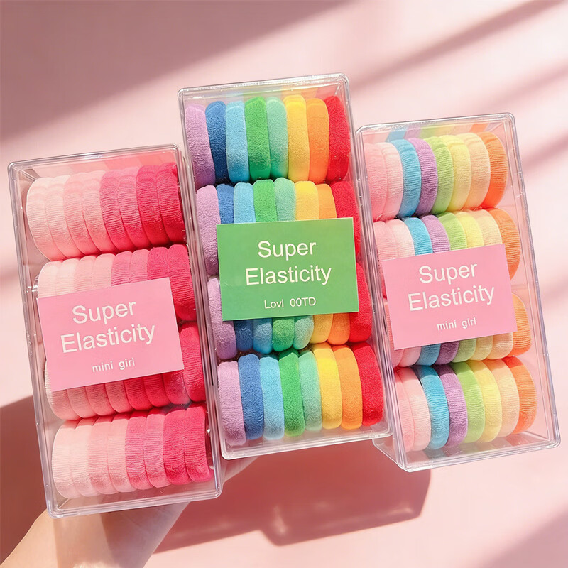 Princess Password Kids Hair Tie Girls High Elastic Hair Band Soft Hair Rope Student Hair Accessories Basic Towel Hair Ring