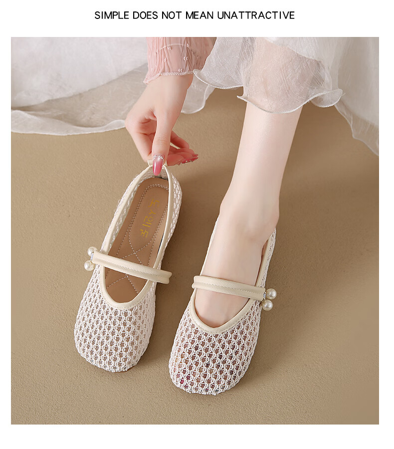 Cartelo Crocodile Women's Summer New Hollow Breathable Casual Shoes Open Toe Soft Sole Slip-On Sandals 1841 Beige Size 37 7