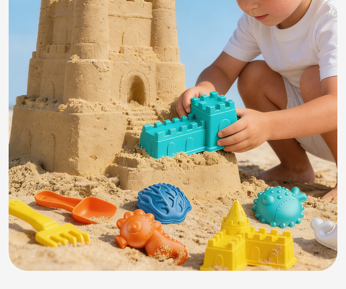 Dimanqi Children's Beach Toy Sand Shovel and Digging Tools 20-Piece Set Baby Sand Play Water Toy Birthday Gift 13