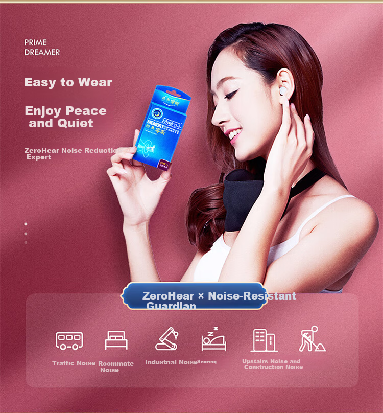 LingTing Soundproof Earplugs Noise Reduction Sleep Anti-Snoring for Men Women Students Nap Colorful 1 Pair + 1 Portable Case 8