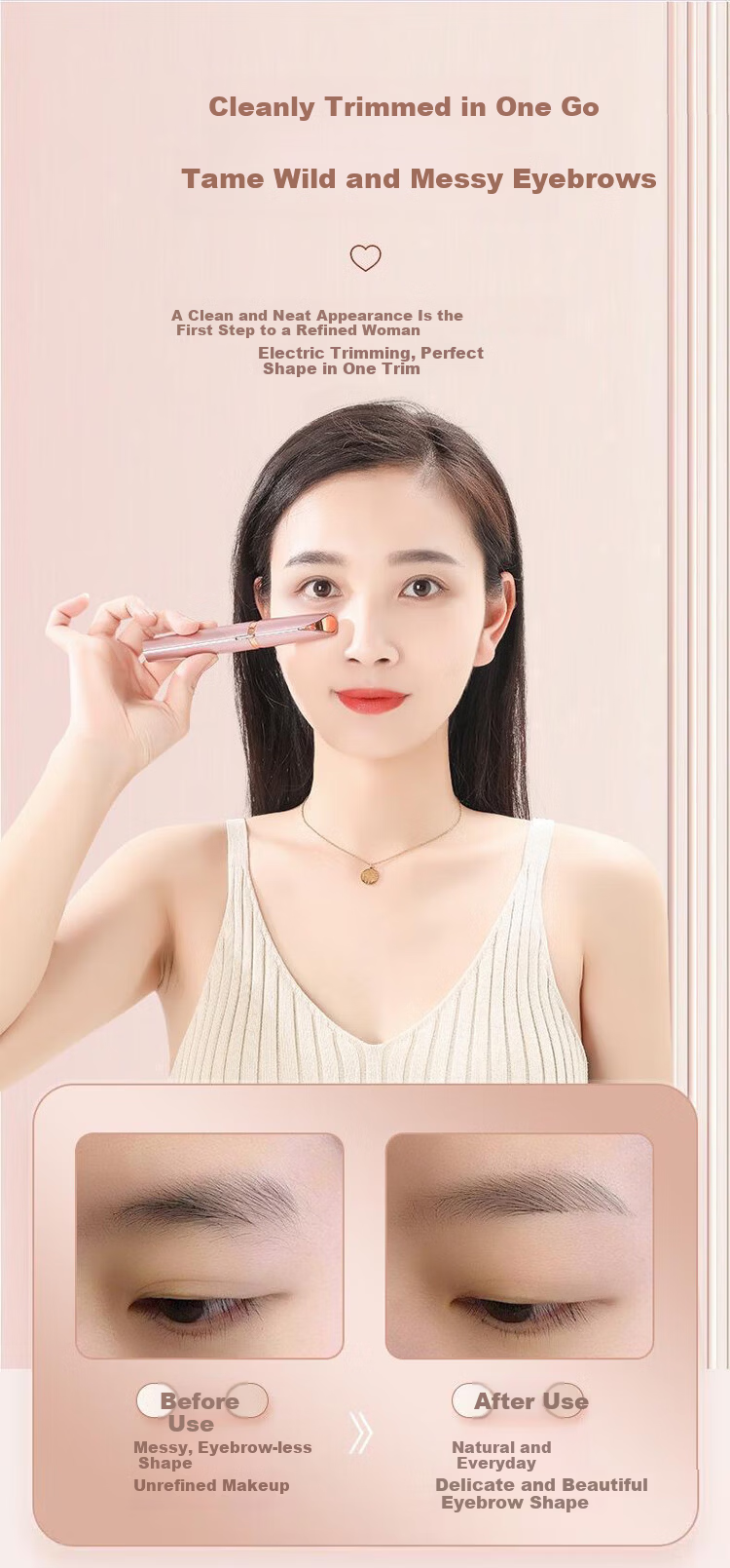 LiQing Double-Ended Eyebrow Brush and Eyelash Comb Spiral Brush Natural Eyelash Curling Portable Eyebrow and Eyelash Brush 6