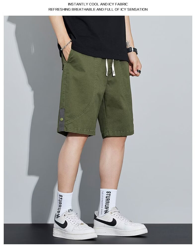 Mark Fairwhale Men's Summer Casual Lightweight Breathable Five-Point Shorts Versatile Outdoor Sports Pants Gray XL 9