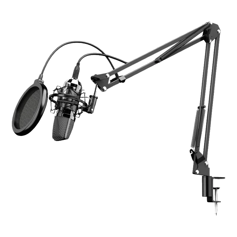 SE SOBAST HX-33 New Microphone Boom Arm Thickened Heavy-Duty Desktop Live Streaming Handheld Condenser Shock Mount Pop Filter Universal Folding Metal Stand + Shock Mount + Pop Filter