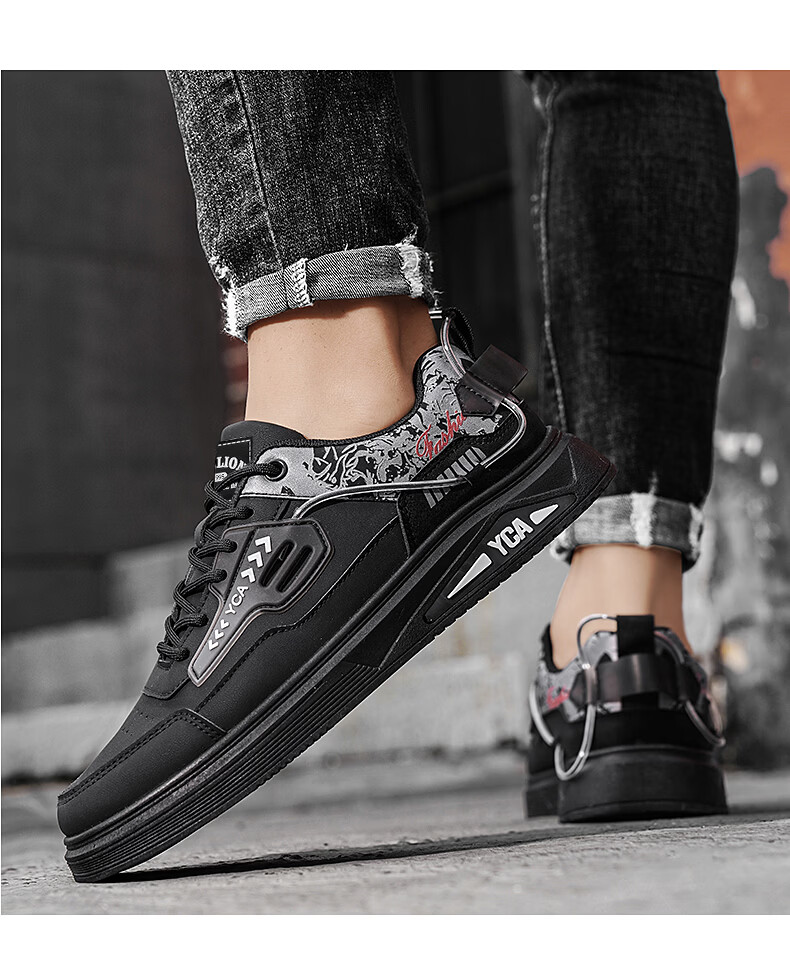 TonLion High-Top Men's Summer Casual Work Martin Shoes Thick-Soled Sports Sneakers Mika 41 3