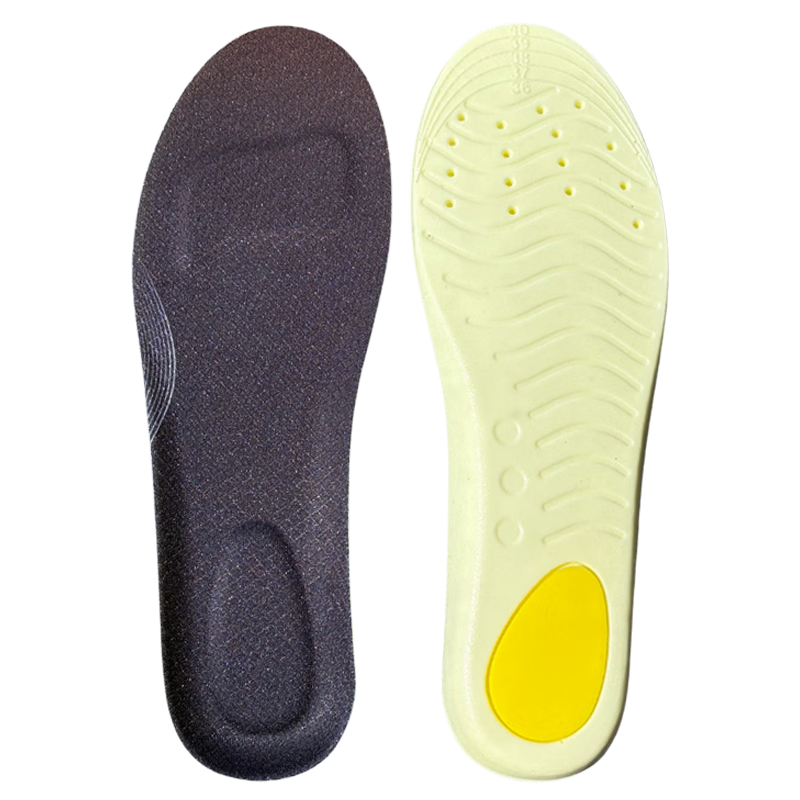 Vitality Rebound Small Cloud Insole Soft Elastic Sports Antibacterial Deodorant Shock Absorption Breathable Sweat-Absorbing Men's Long-Standing Comfortable Military Training Women's Black 4142