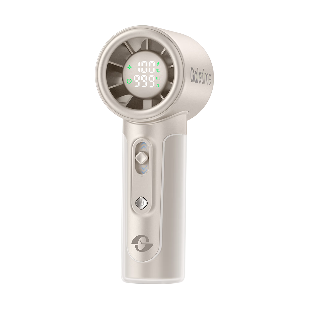 DaFeng Time Innovative Display Endurance Technology High-Speed Handheld Timer Fan Silent Portable Personal Cooling Rechargeable Long-Lasting Mini Powerful Small Electric Fan
