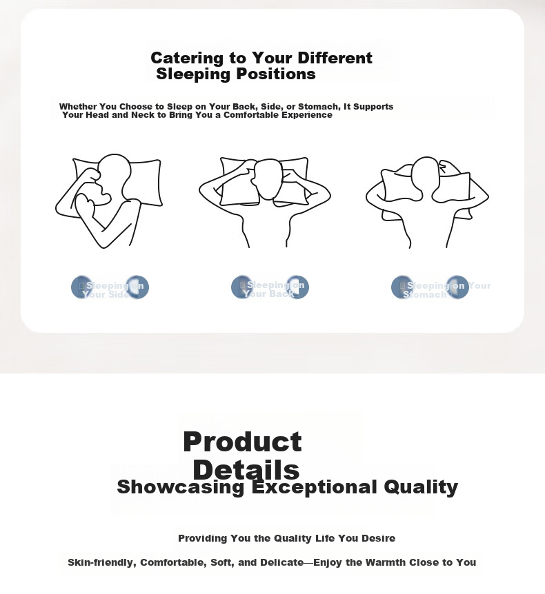 Grace Class A Three-Proof Deep Sleep Star Hotel Pillow Core Neck Support Pillow Core Home Use Single Piece 10