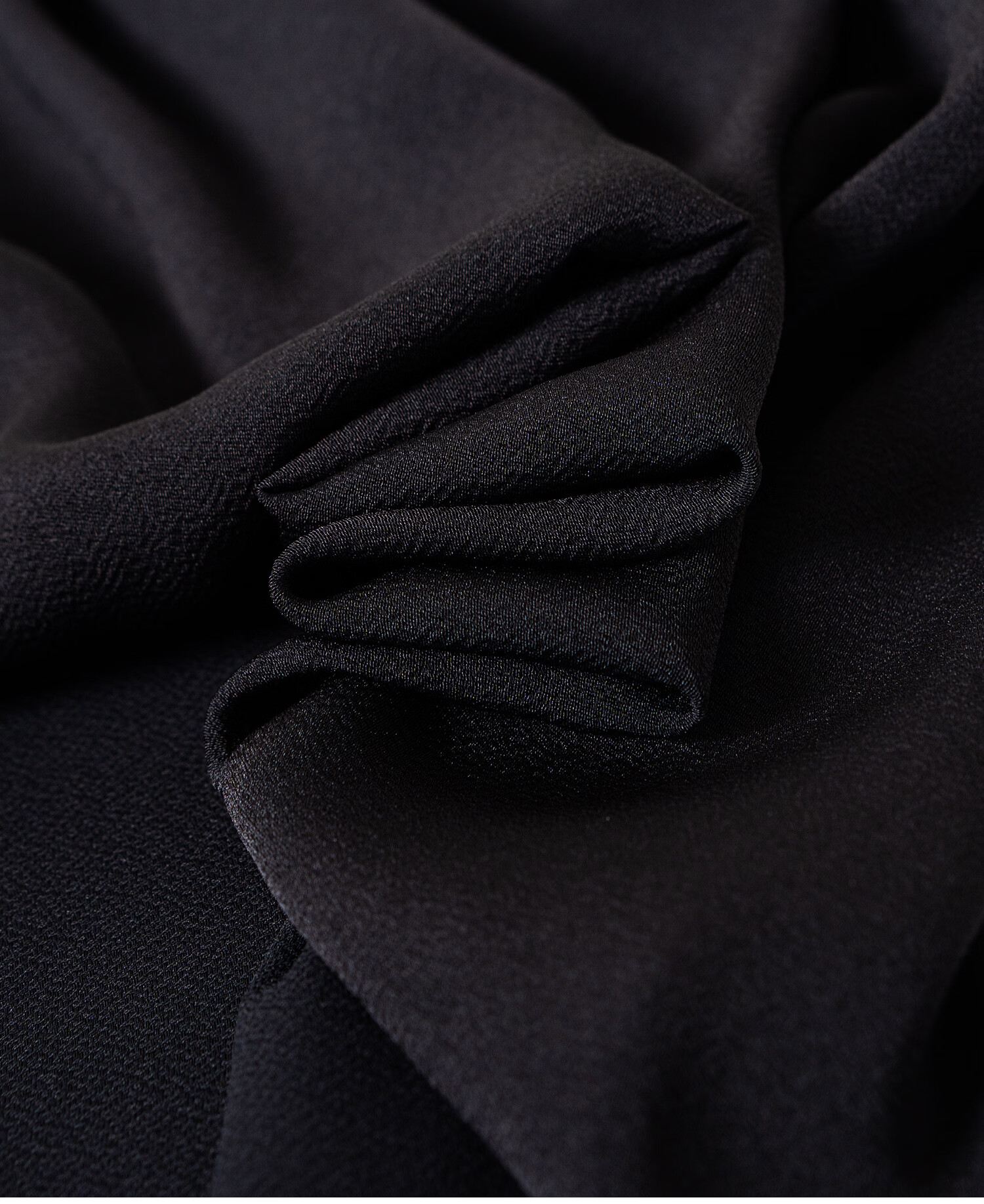 ROEYSHOUSE Elegant Satin Spliced Chiffon Shirt for Women Spring Light Luxury Hollow Out Top 13643 Black S 13