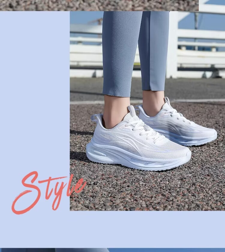 Warrior Official Women's Sports Shoes 2026 Summer New Lightweight Mesh Running Shoes for Women 5535 White Pink Size 36 22