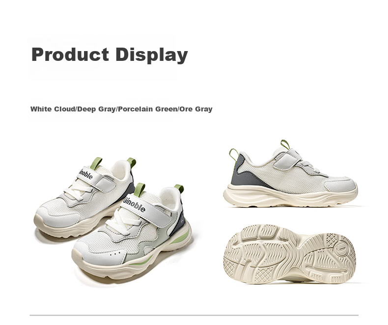 Ginoble 2026 Summer Kids Breathable Mesh Walking Shoes for Toddlers 1-5 Years Unisex GW1881 Misty Blue 14