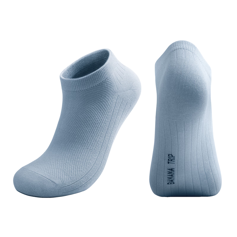 BANANA TRIP Disposable Men's Short Crew Socks Four Seasons Daily Cotton Socks [10A Antibacterial] Vacuum Compressed Individual Packaging Mixed Colors