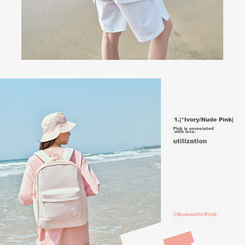 Anta Mochi Backpack Unisex Simple Large Capacity Youth Canvas Hiking Cycling Sports School Bag 31