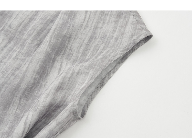 Demana Artistic Atmosphere Summer Design Cross V-Neck Pleated Sleeve Slim Fit Shirt for Women High-End Feel 16