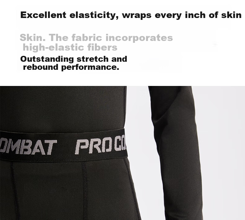 Modal Kids Compression Training Sportswear Thermal Underwear Set Autumn Winter Seamless Basketball Soccer High Elasticity Top and Bottom 14
