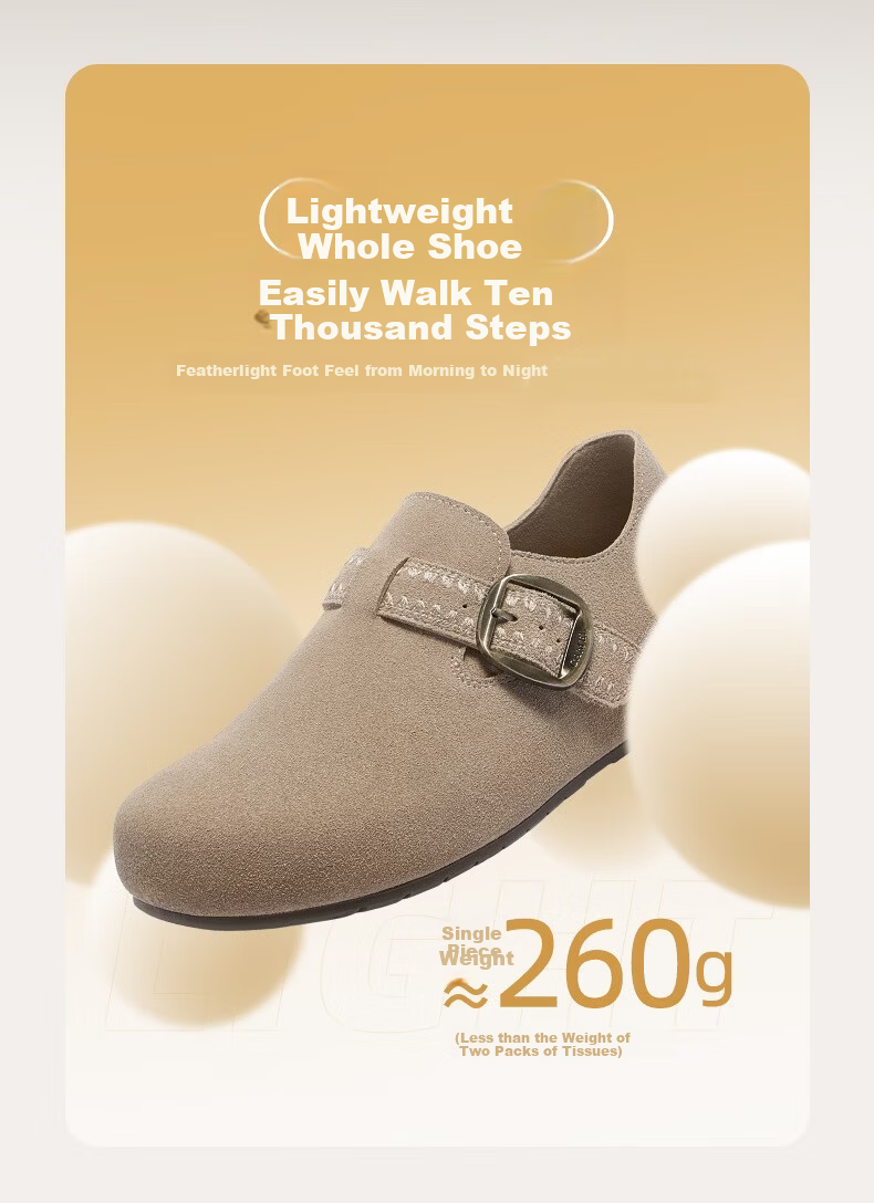 CAMEL Li Keyi Edition Loose Fit 2nd Generation Birkenstock Style Women's Casual Shoes L26S700198 Apricot 37 9