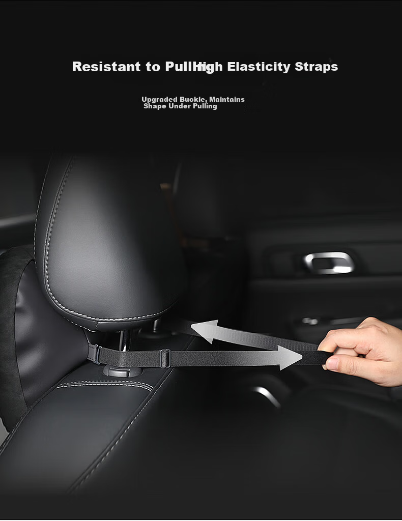 BIMLL Alcantara Car Headrest, Neck Pillow, Lumbar Support, In-Car Cushion, Neck Protector, for Mercedes-Benz S-Class And Maybach, Universal Fit 11