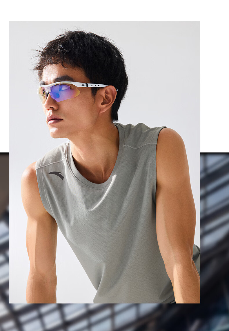 Anta Quick-Dry Vest | Men's Breathable Summer Fitness Sleeveless Basketball Training Tank Top Sports Vest 19