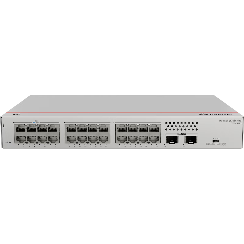 HUAWEI Kunling 24-Port Gigabit Switch S110-24T2S, 2 Gigabit Ethernet Enterprise Office Network Splitter, Plug And Play Replacement for S1730S-L24T2S