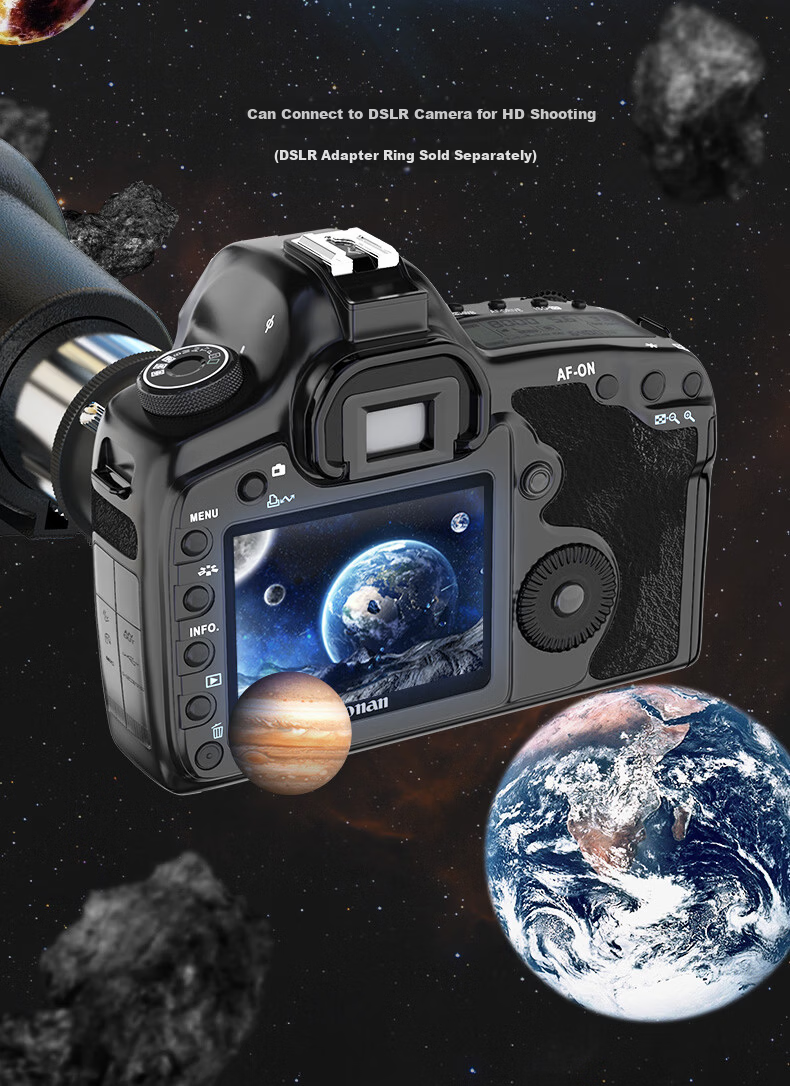 Celestron StarBright 80 Telescope with Screen High-Power HD Moon and Sky Viewing Astronomical Telescope Educational Gift for Students Birthday Holiday 28