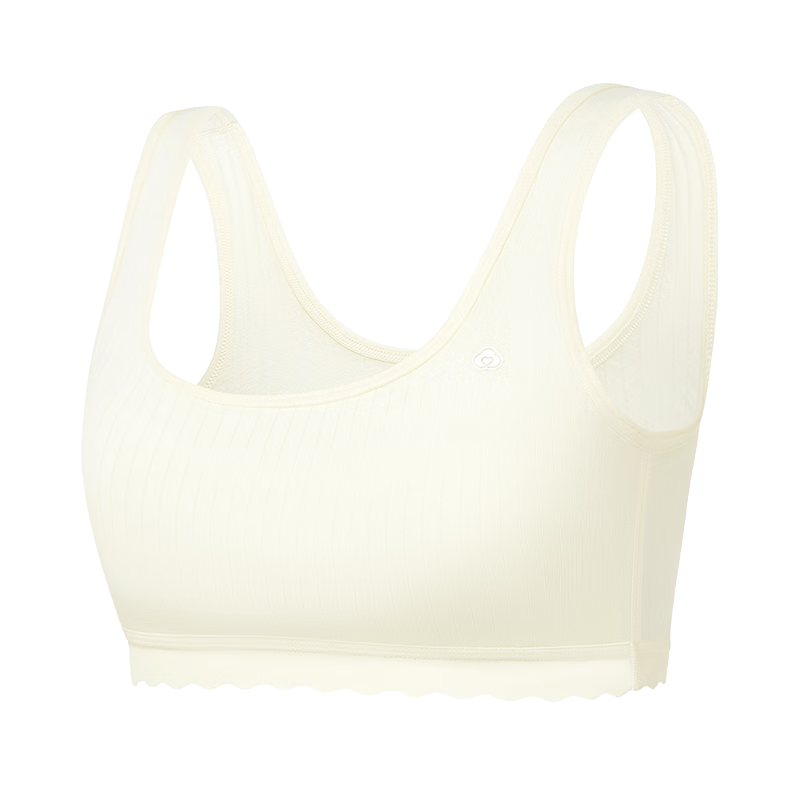 PurCotton Girls' Cotton Underwear Bra Children's Developmental Moisture-Absorbing Breathable Vest Stage 2/3 (Ages 11-14+)