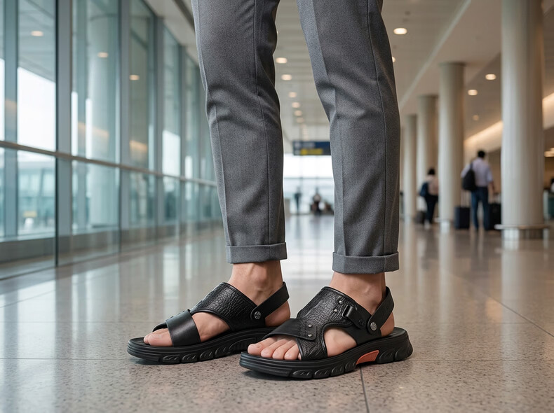 MULINSEN Men's Lightweight Breathable Casual Beach Sandals Soft Sole Outdoor Dual-Wear Slippers V7290258 7
