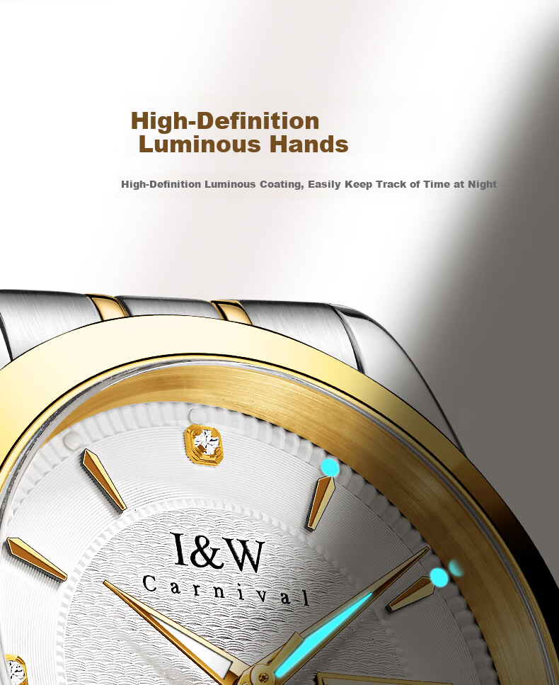 Aiworchi Men's Pure Gold 999 Automatic Mechanical Watch Swiss Top 10 Brand Luxury New Year Gift 11
