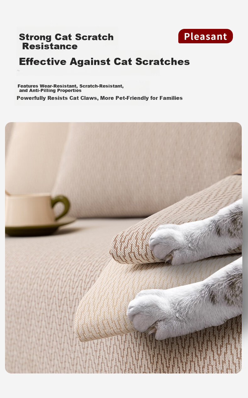 Wuyinliangpin Sofa Cover, High-Quality All-Season Non-Slip Throw Pillow, 90*240 Cm, Bose-Gray 11