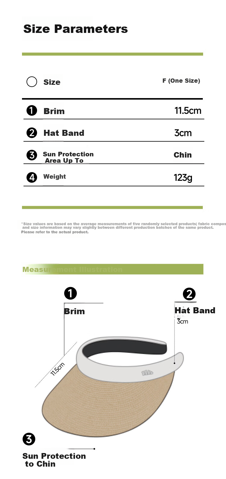 Beneunder Sun Hat Straw Hat UV Protection Women's Sunshade Hat Open Top Hat Black Coating BM562 Oak Brown 17