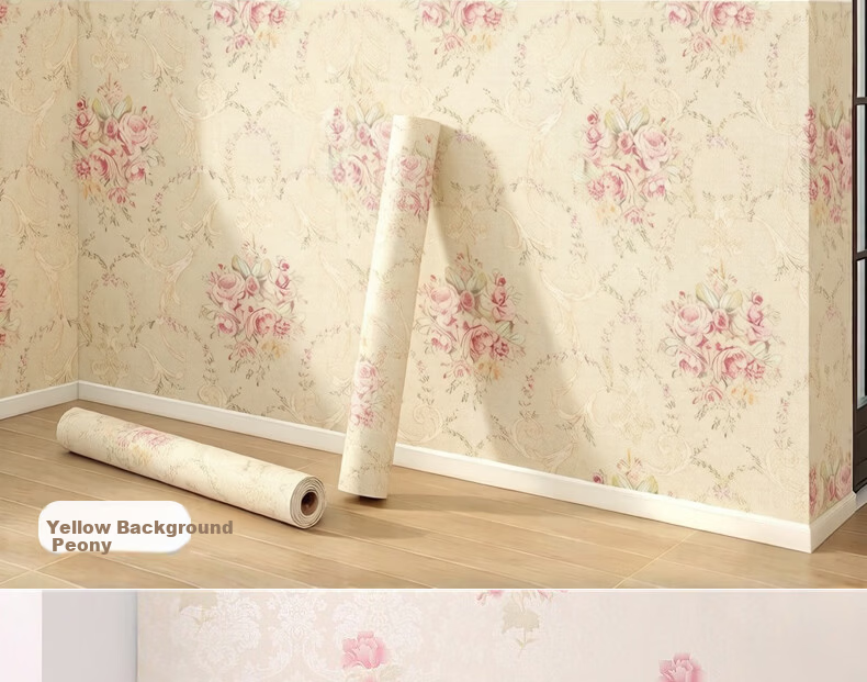 Oumai Self-Adhesive Waterproof Wall Sticker Floral Pattern 3 Meters for Dormitory Bedroom Renovation 16
