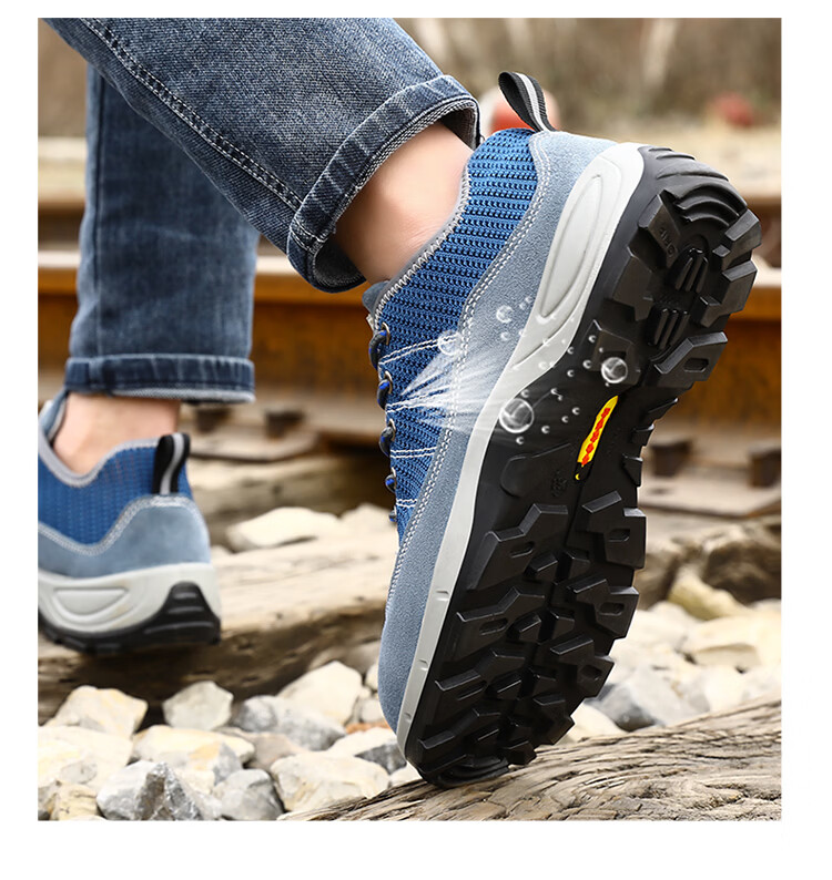 JUNBU Safety Shoes for Men, Breathable, Electrician Insulated, Anti-Smashing, Puncture-Resistant, Lightweight, Wear-Resistant, Construction Site Work Shoes 2156KV Size 43 14