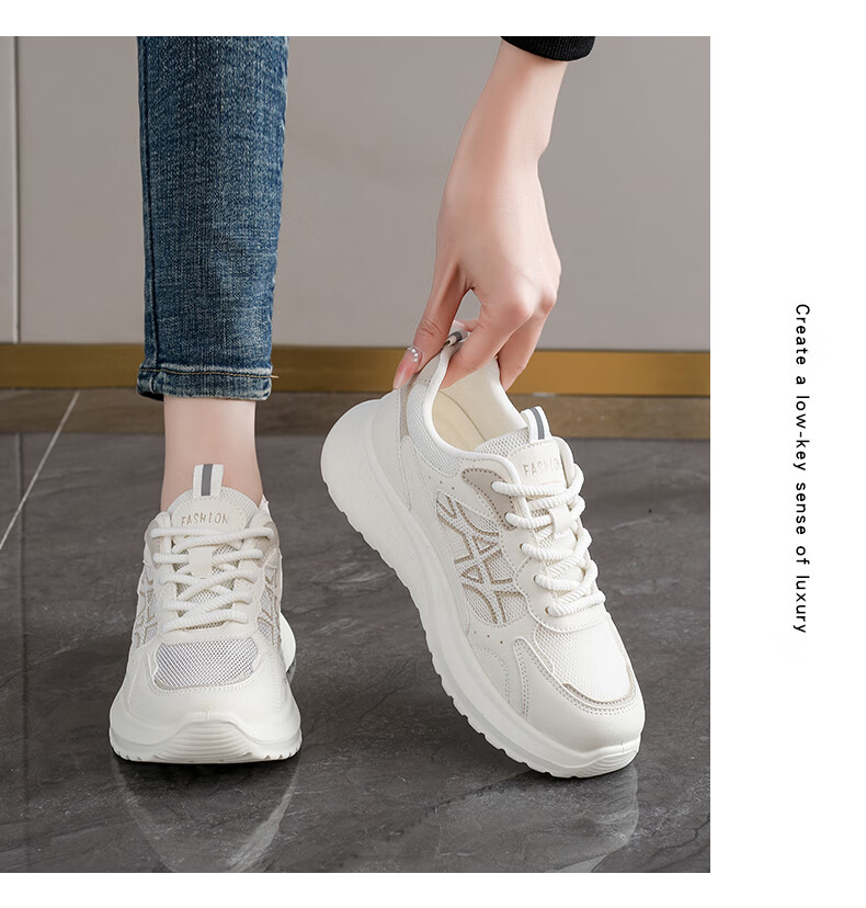 Cartelo Crocodile Women's Summer Breathable Mesh Sports Shoes Lightweight Versatile Sneakers 1802 Mika Size 37 9