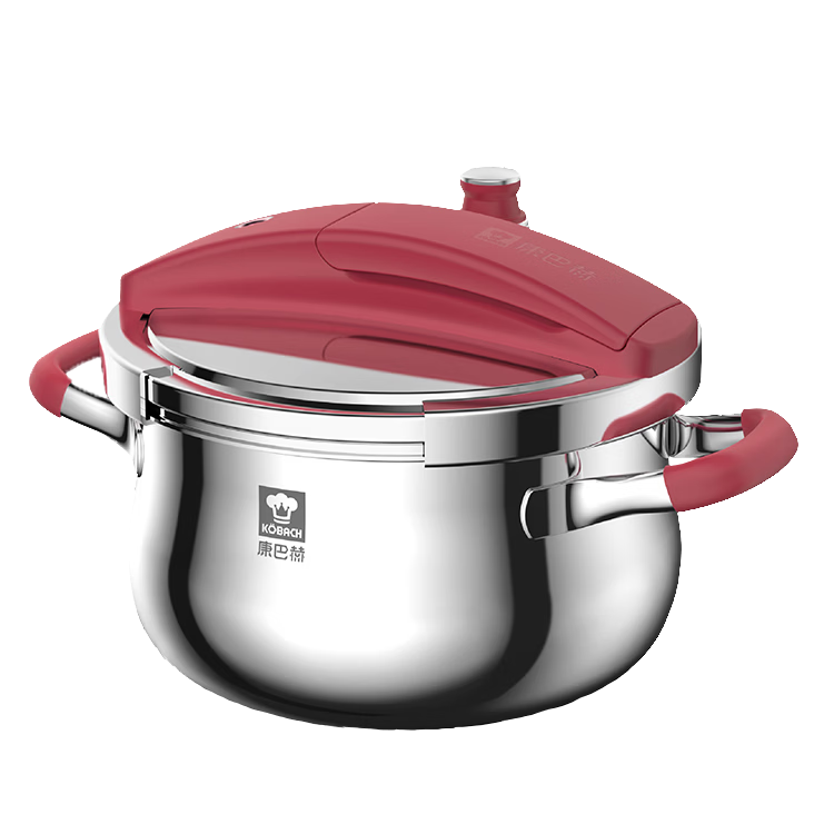Kambach Pure Titanium Pressure Cooker High-Pressure Pot Household Explosion-Proof Single-Hand Open Large Capacity 5.8L Gas Stove Compatible 22cm