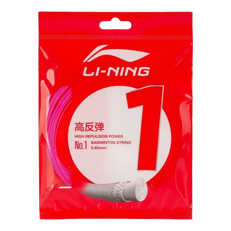 Li-Ning Badminton String No. 1 High Rebound Specialized Net String with Crisp Hitting Sound, No. 1 String in Fluorescent Pink
