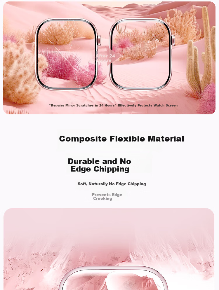 Mohou [2-Pack] Screen Protector for Apple Watch S11/S10, Full Coverage, Automatic Positioning, Anti-Scratch, Anti-Fingerprint, HD Hydrogel Film for Apple Watch 42MM 6