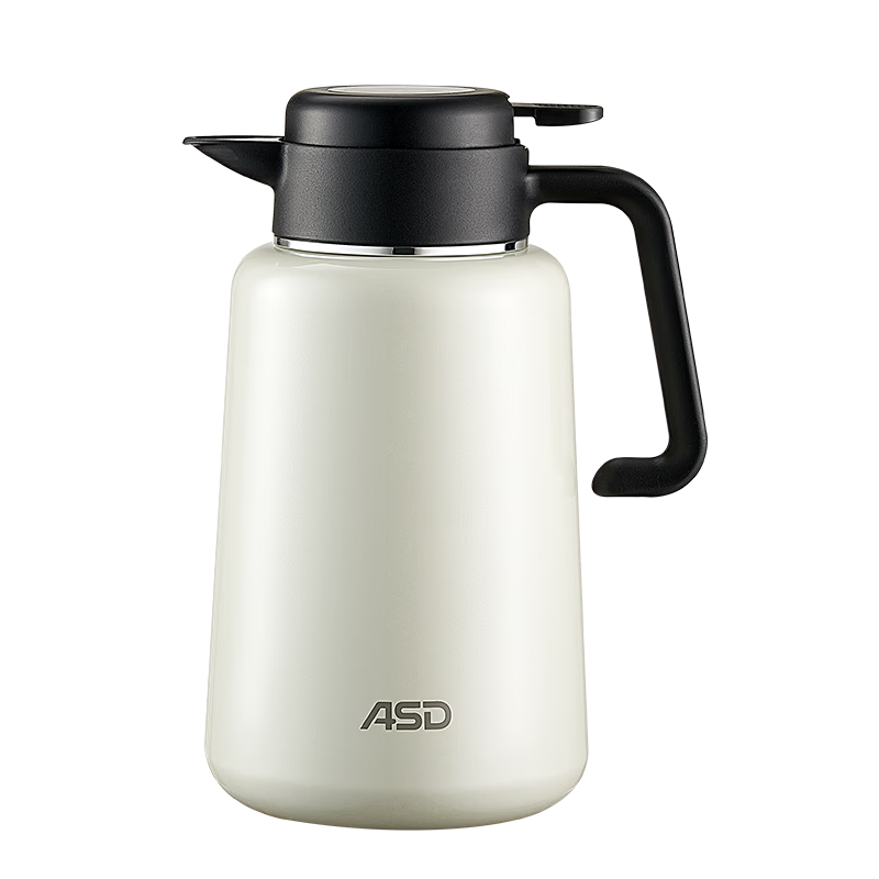 ASD Insulated Bottle Large Capacity Household 316L Stainless Steel Inner Vacuum Thermal Water Kettle Thermos Flask 2.2L Star White