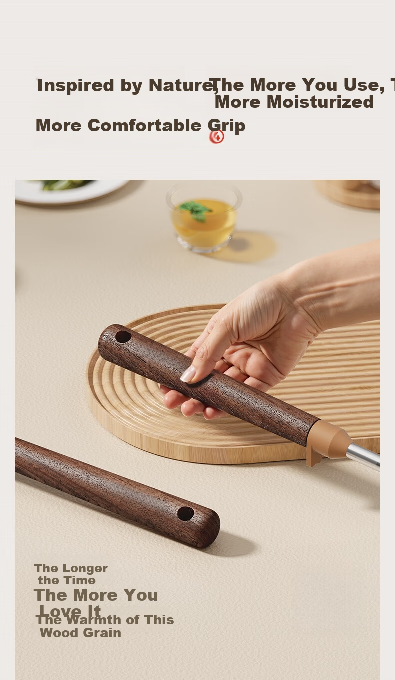 ASD Stainless Steel Mushroom Shaped Spatula Cooking Spoon Large Chinese Iron Wok Turner Food Grade Household Frying Spatula 7
