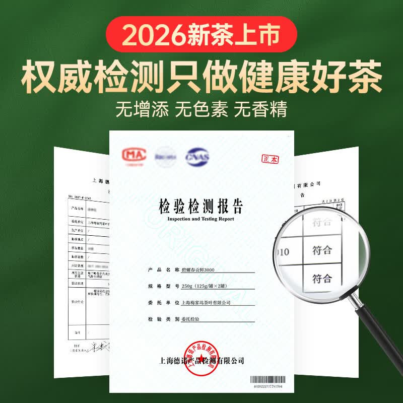 贡苑绿茶2026新茶 苏州特级碧螺春250g 明前嫩芽花果香茶叶散装自己喝
