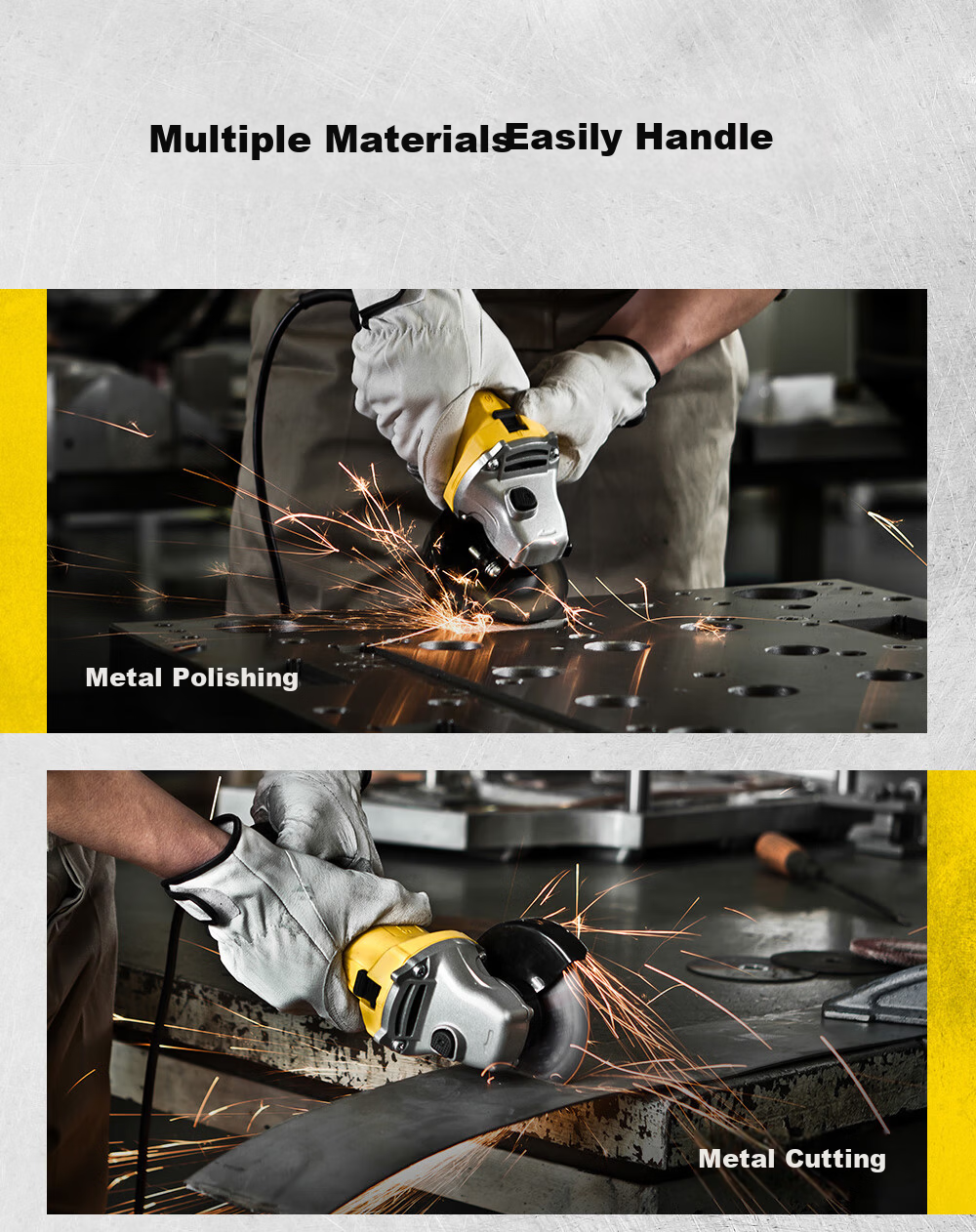 STANLEY SG7100 Angle Grinder Electric Tool with Pure Copper Motor 4