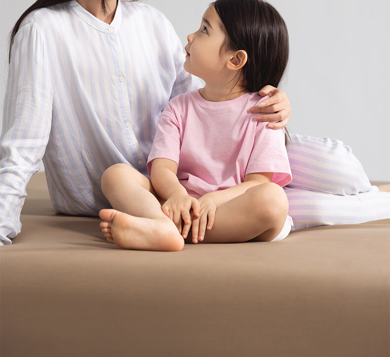 Meiduo Jia Parent-Child Fitted Sheet Matching Pillowcase Seamless Underwear-Grade Antibacterial Pillowcase 40x68cm 1 Piece Tranquil Brown 22