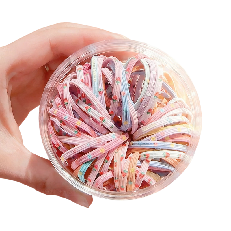 Princess Code Kids Hair Ties Girls Elastic Hair Bands High Elasticity No Hair Damage Hair Accessories for Students Baby Braided Hair Rope
