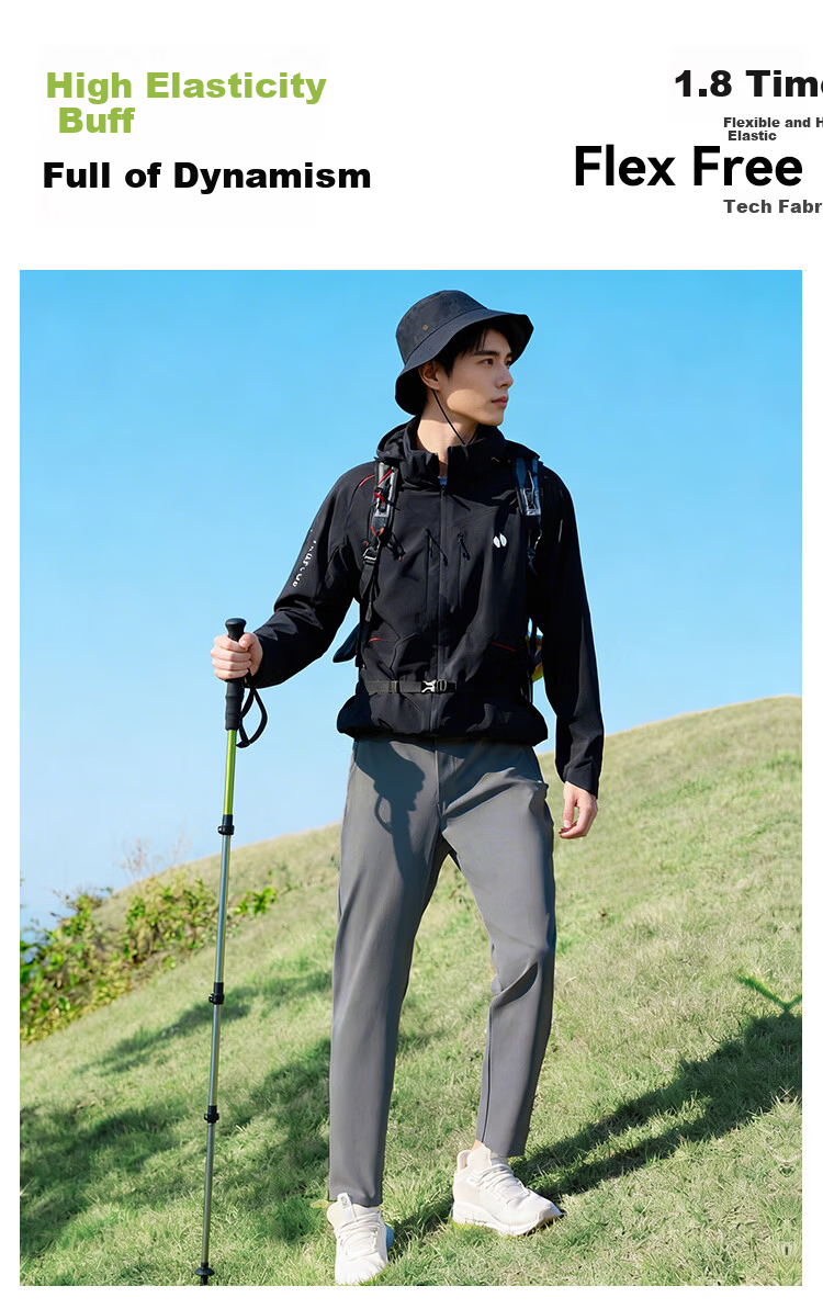 JD Jingzao New Quick-Dry Pants Spring Summer Men's Sports Pants Outdoor Ice Silk Sun Protection Running Fitness Casual Pants Carbon Gray S 14